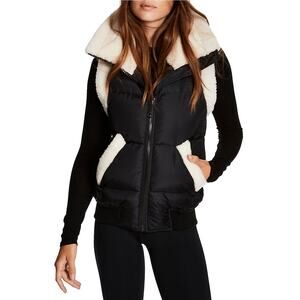 SAM. Black and White Puffer Vest